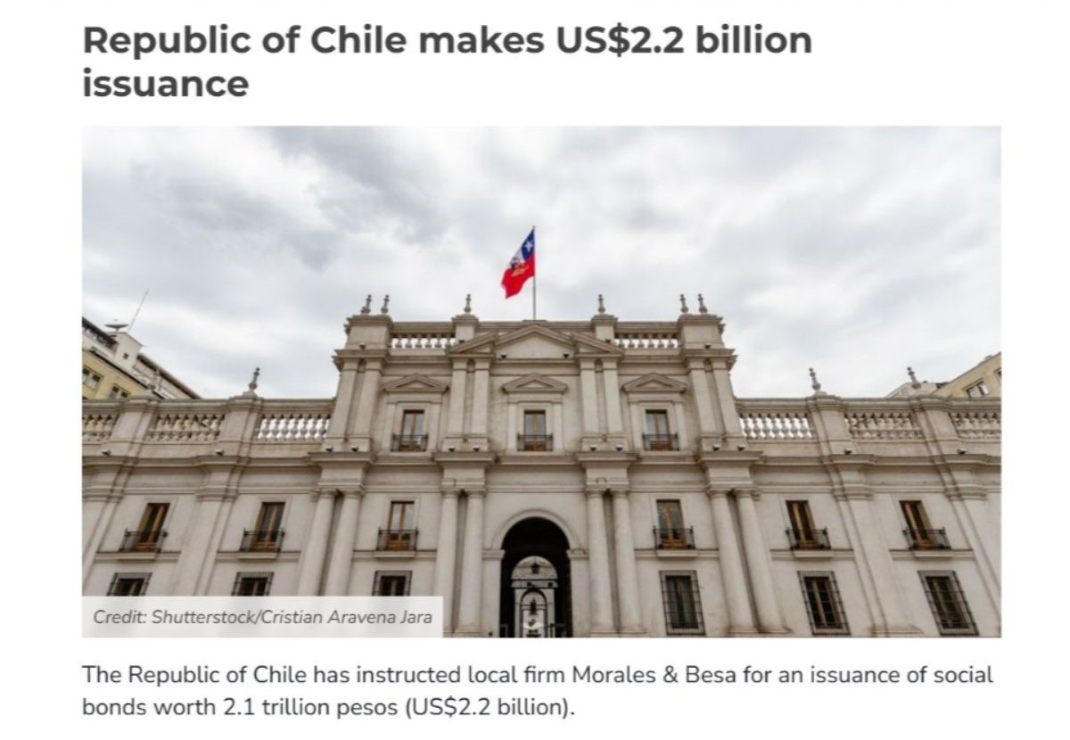 Republic of Chile makes US$2.2 billion issuance